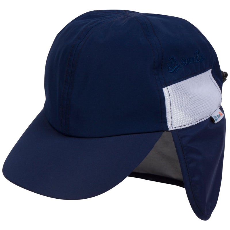SwimZip Sun Hat with Neck Flap | UPF 50+ Protection for Baby, Toddler, and Kids Navy - Image 1